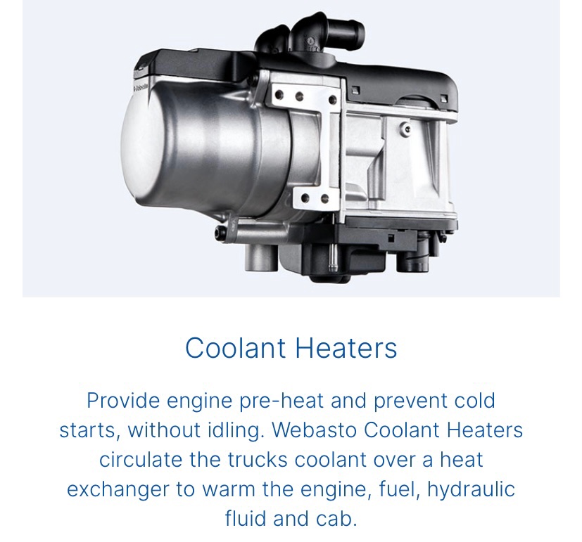Webasto Coolant Heaters
